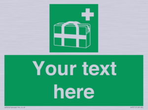 Custom sign safe condition Medical grab bag